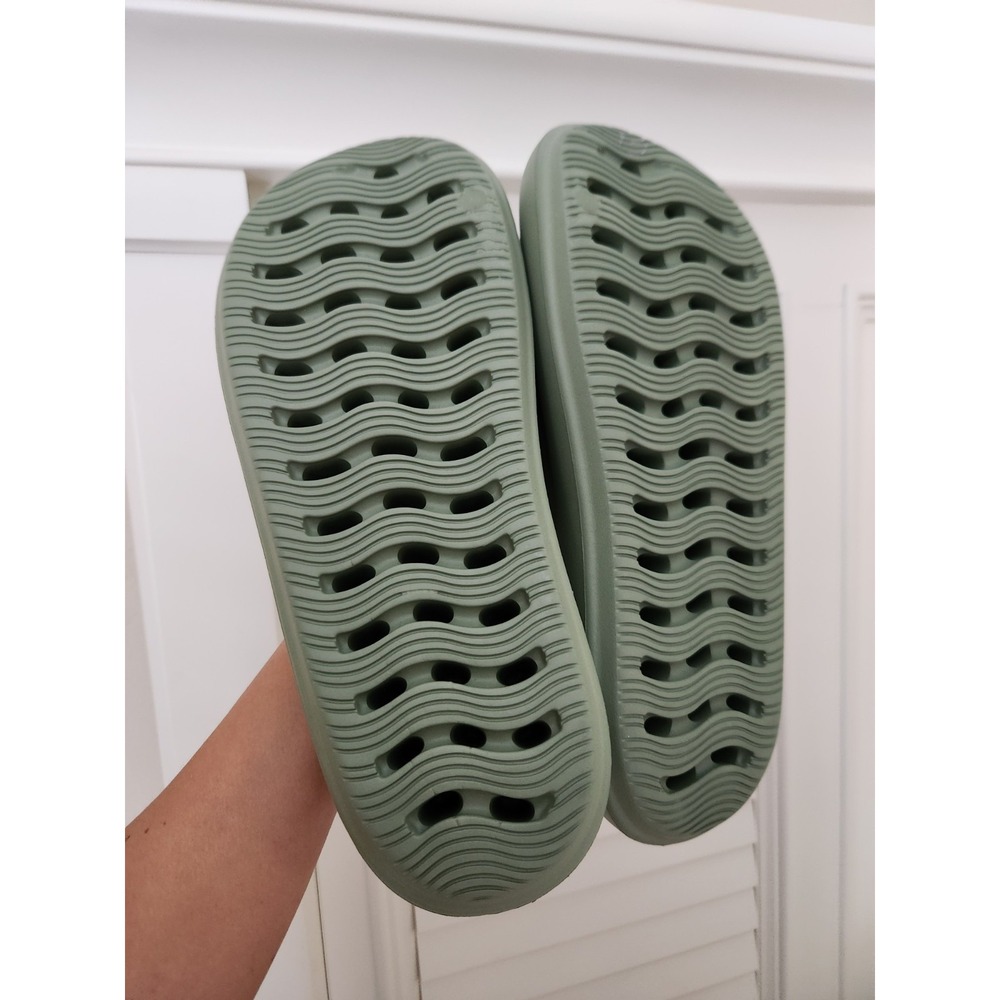 Billabong Women Green Platform Cushion Slides Sandal Comfort Shoe Size 10 - Picture 8 of 10